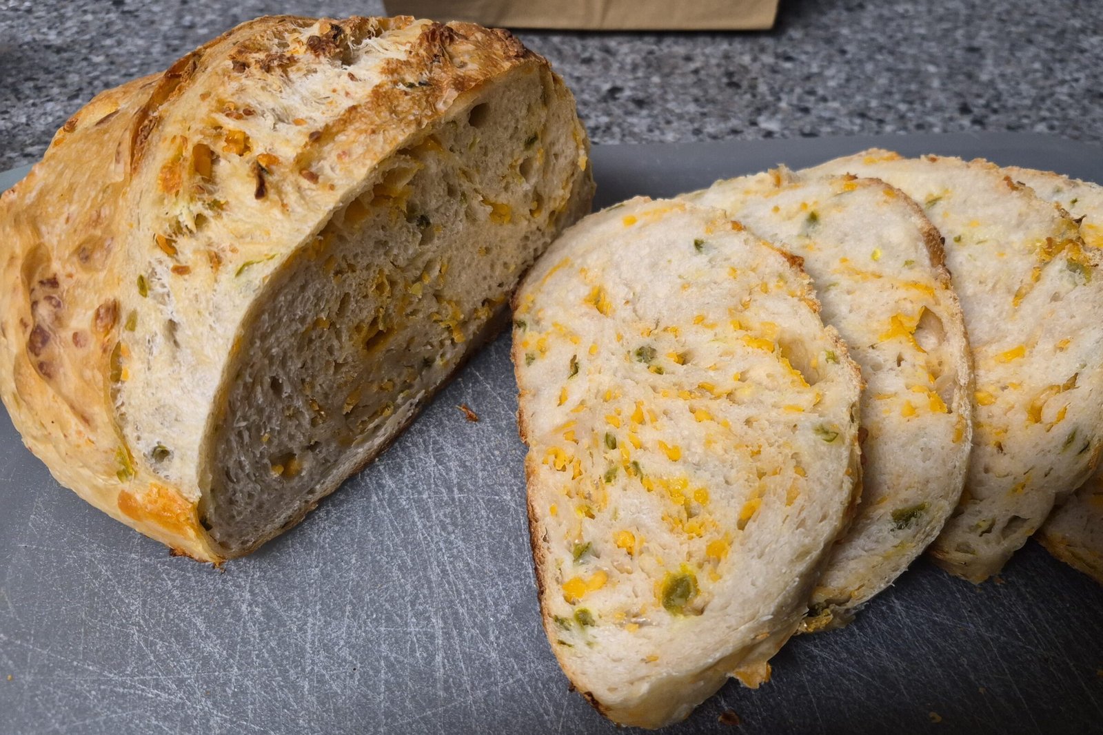 Jalapeno Cheddar Sourdough Bread